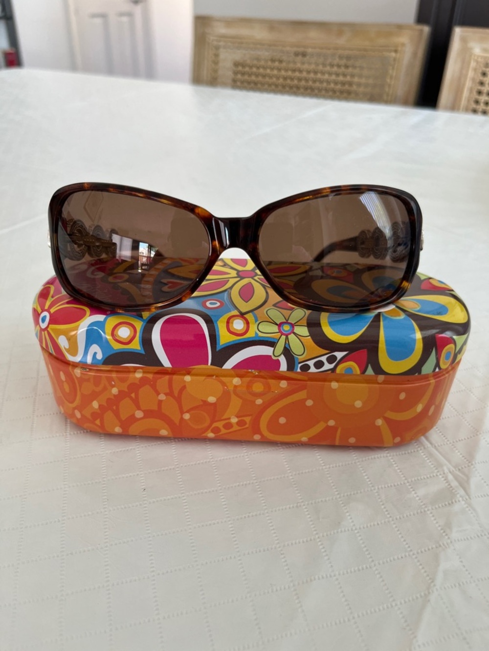 Brighton Women's Tortoiseshell Sunglasses with Brown Lenses